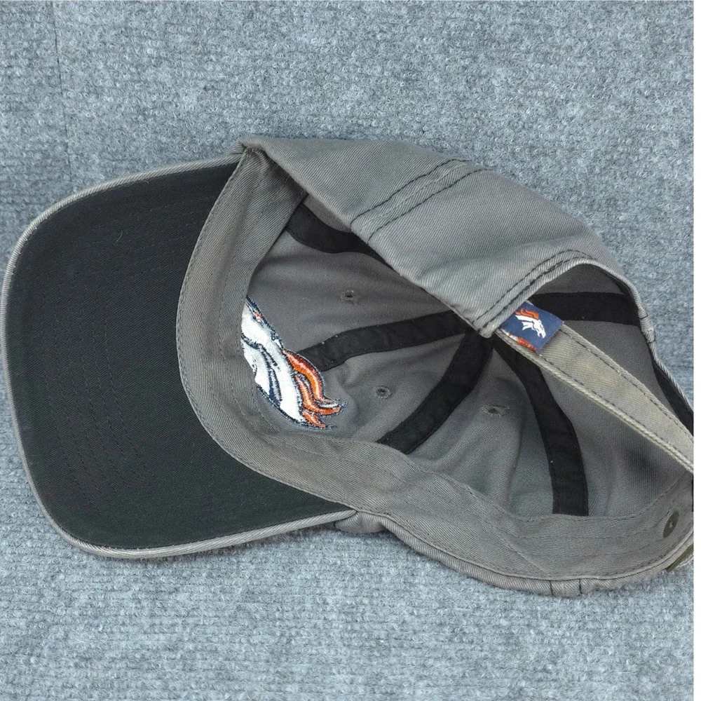 Denver Broncos Hat Cap Mens Strapback Grey NFL Football Casual Sports Fan‎ Gear